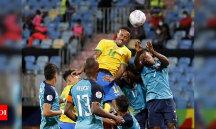 इक्वाडोर ब्राजील को कोपा अमेरिका क्वार्टर में पहुंचा, पेरू भी अंतिम आठ में पहुंचा |  फुटबॉल समाचार – टाइम्स ऑफ इंडिया Times