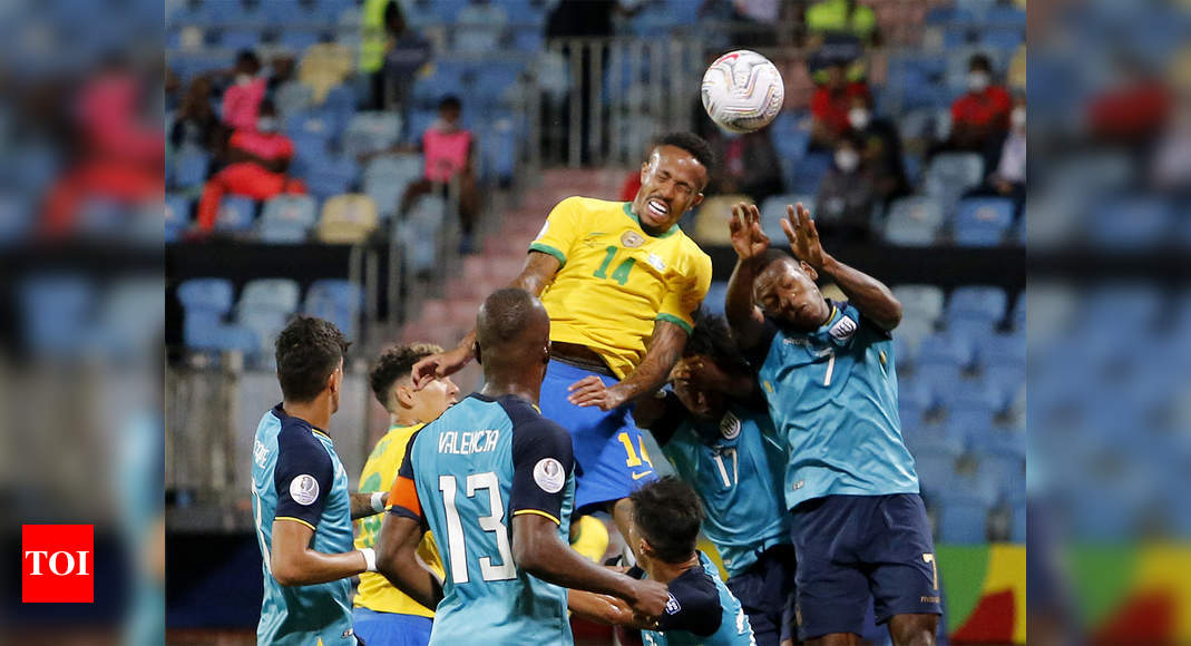  इक्वाडोर ब्राजील को कोपा अमेरिका क्वार्टर में पहुंचा, पेरू भी अंतिम आठ में पहुंचा |  फुटबॉल समाचार - टाइम्स ऑफ इंडिया Times
