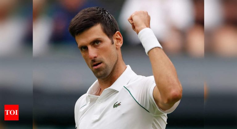 नोवाक जोकोविच ने विंबलडन के डर को मात देकर रिकॉर्ड पीछा करते हुए जीत की शुरुआत की |  टेनिस समाचार – टाइम्स ऑफ इंडिया