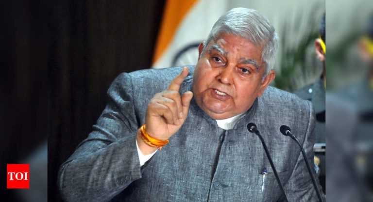 हवाला लिंक को लेकर धनखड़ को बंगाल के राज्यपाल पद से बर्खास्त करने की मांग उठाएगी तृणमूल कांग्रेस: ​​पार्टी सांसद |  इंडिया न्यूज – टाइम्स ऑफ इंडिया