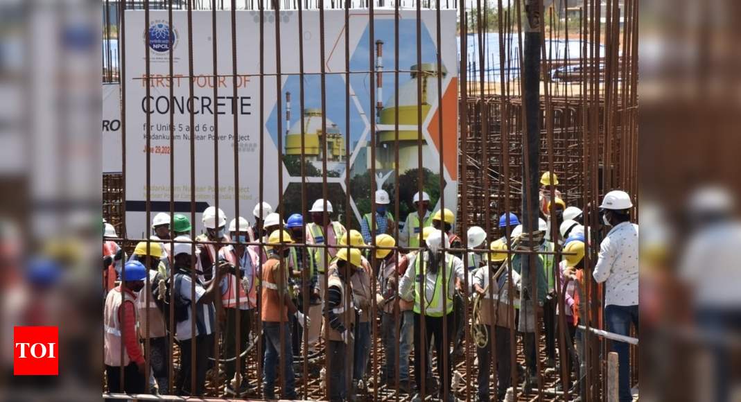 कुडनकुलम एन-प्लांट में इकाइयों 5 और 6 का निर्माण रूस की रोसाटॉम सहायता से शुरू होता है |  इंडिया न्यूज – टाइम्स ऑफ इंडिया