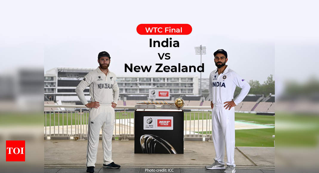लाइव क्रिकेट स्कोर, IND बनाम NZ WTC फ़ाइनल, दिन 2: दूसरे दिन भी बारिश का पूर्वानुमान - द टाइम्स ऑफ़ इण्डिया
