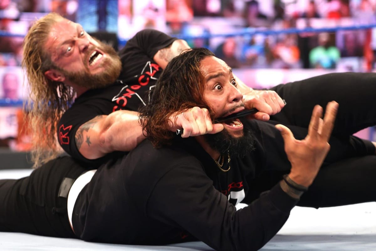  WWE स्मैकडाउन परिणाम: एज हैंड्स जिमी उसो एक दर्दनाक सबक;  मनी इन द बैंक क्वालिफायर अराजकता में समाप्त होता है
