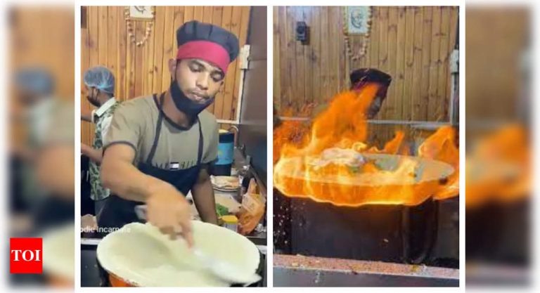 देखें: इंदौर का यह अभिनव फायर डोसा आंखों के लिए एक इलाज है – टाइम्स ऑफ इंडिया