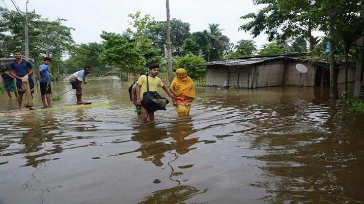 असम में बाढ़ की स्थिति बिगड़ी, 2.58 लाख से अधिक प्रभावित