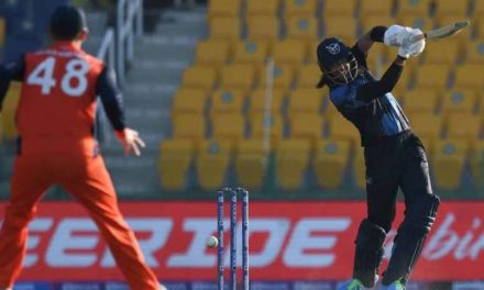 T20 विश्व कप: डेविड विसे की धमाकेदार पारी ने नामीबिया को नीदरलैंड को हराने में मदद की