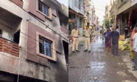 इंदौर में दो मंजिला इमारत में आग लगने से 7 की मौत