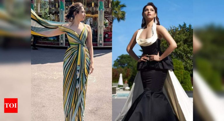 तेलुगु स्टार तमन्ना भाटिया कान्स 2022 – टाइम्स ऑफ इंडिया में हेड-टर्नर हैं