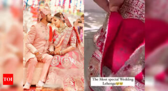 इस दुल्हन ने अपने लहंगे पर अपने चाहने वालों की ख्वाहिशें रखीं और उनका लुक वायरल हो गया – टाइम्स ऑफ इंडिया