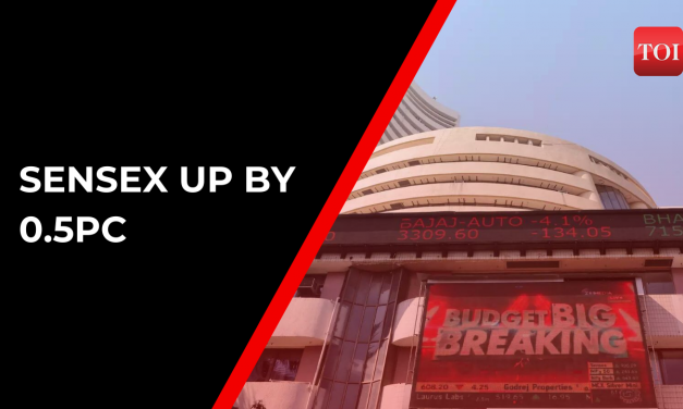 शुरुआती कारोबार में भारतीय शेयर बाजारों में तेजी, सेंसेक्स 0.5 फीसदी चढ़ा |  व्यापार – टाइम्स ऑफ इंडिया वीडियो