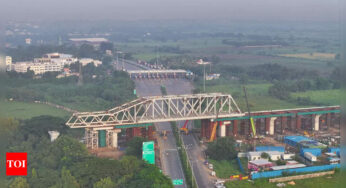 Mumbai Ahmedabad Bullet Train: NHSRCL erects first steel bridge for Mumbai-Ahmedabad High Speed Rail Corridor | Ahmedabad News – Times of India