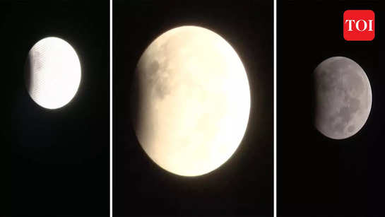 भारत में साल का आखिरी चंद्र ग्रहण देखा गया