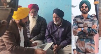 शहीद अग्निवीर के घर सीएम भगवंत मान को 1 करोड़ रुपये का चेक – इंडिया टीवी हिंदी