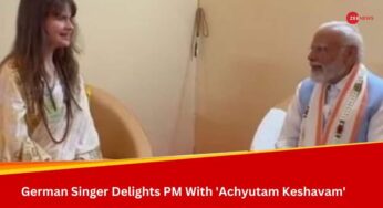 जर्मन गायिका कैसंड्रा स्पिटमैन ने तमिलनाडु में पीएम मोदी से मुलाकात की, अच्युतम केशवम गाया – देखें