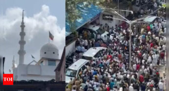 मुंबई: धारावी में तनाव, स्थानीय लोगों ने मस्जिद के 'अवैध' हिस्से को गिराने के बीएमसी के कदम को विफल किया | मुंबई समाचार – टाइम्स ऑफ इंडिया