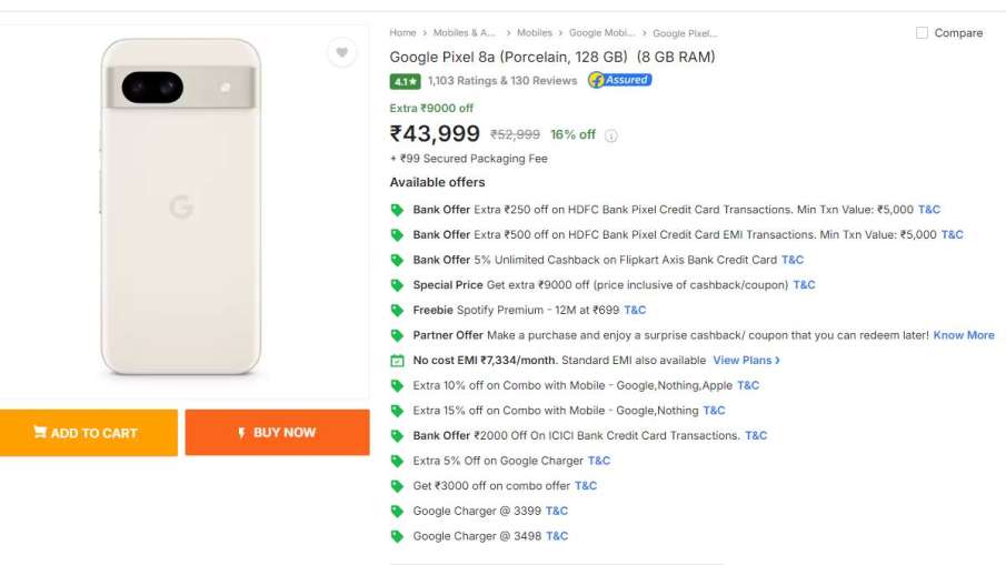 Google Pixel 8a की कीमत में कटौती