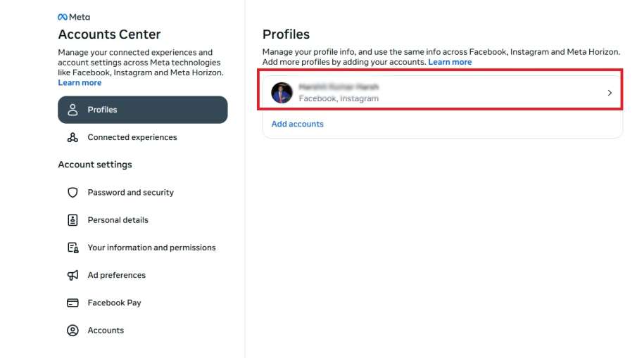 फेसबुक, इंस्टाग्राम