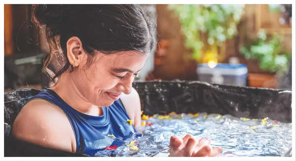 बर्फ स्नान 2