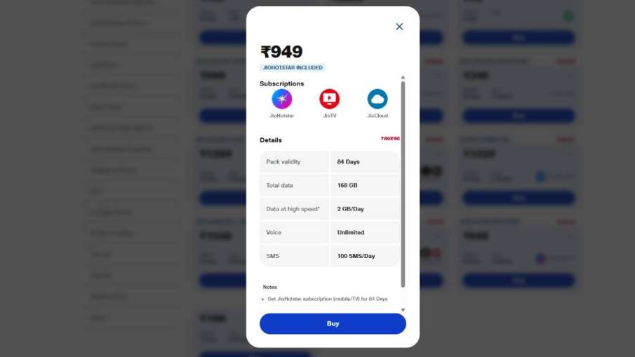 Jio 84 दिन रिचार्ज योजना, Jio 2GB दैनिक डेटा योजना