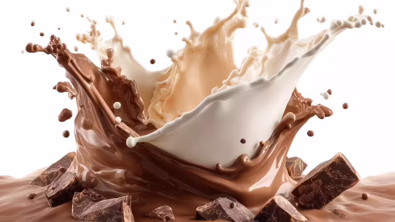 कम वसा वाला चॉकलेट दूध