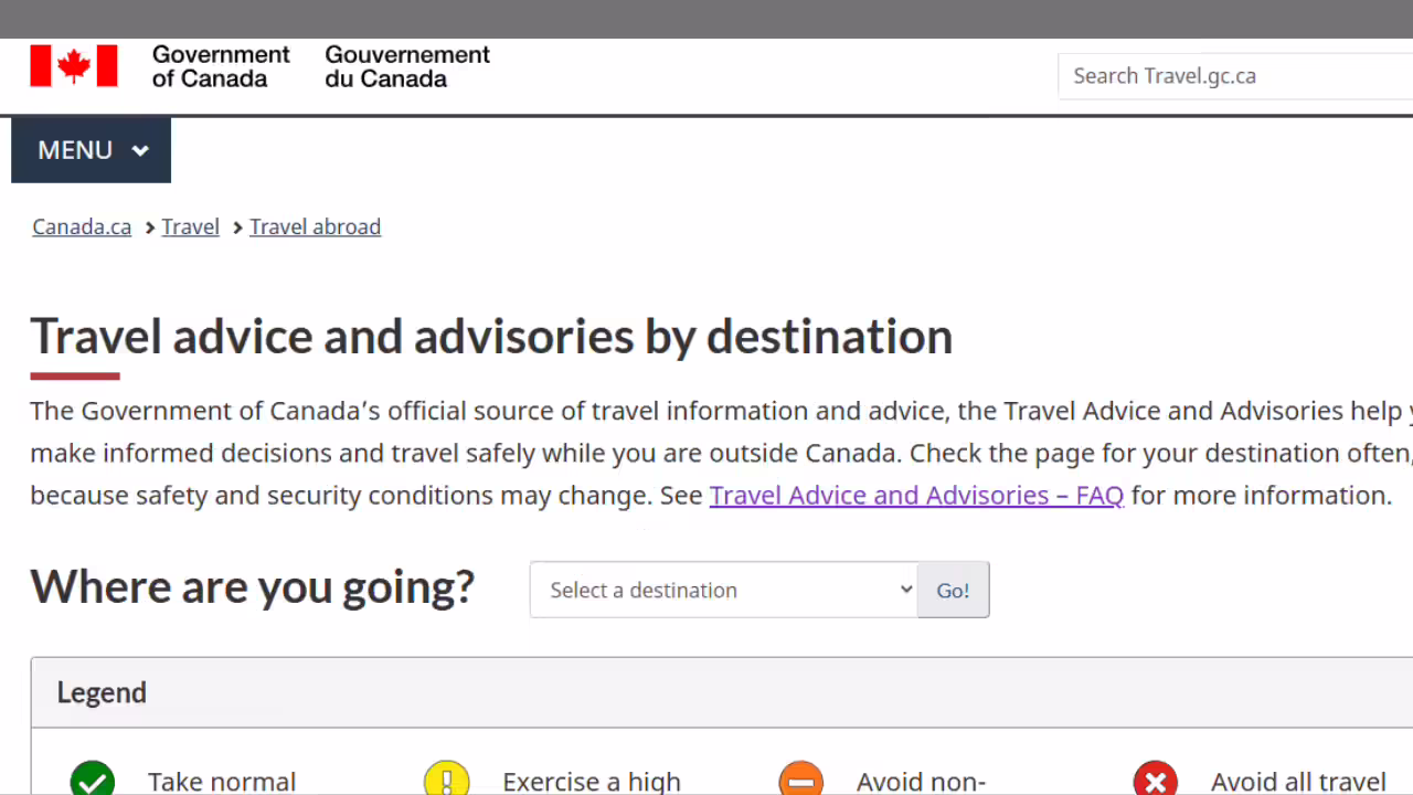 यात्रा सलाह