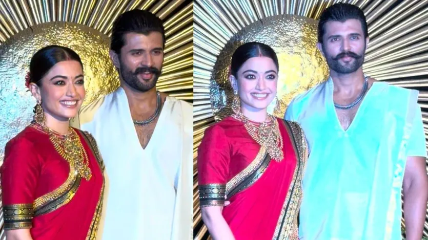 रश्मिका और विजय का वेडिंग लुक काफी चर्चा में है। दोनों ने अपनी शादी के लिए बेहद अलग लुक चुना था। रश्मीका और विजय ने अपनी शादी में सिर से लेकर टुकड़े तक में गोल्ड जूरी के टुकड़े थे और तीसरे ट्रेडिशनल कॉस्ट्यूम की भी काफी चर्चा रही। अब कपल अपने वेडिंग लुक को लेकर रिपब्लिकन में हैं।